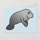 Cute Manatee Briefkaart (Voorkant)