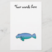Cute manatee briefpapier (Voorkant)