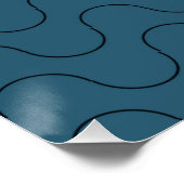 Cute Manatee Hugger Cartoon Animal Poster (Hoek)