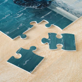 Cute Manatee in Bubble Bath Jigsaw Puzzle Legpuzzel (Zijkant)