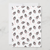 Cute Manatee Kerstmis, flatholiday-kaart Feestdagenkaart (Achterkant)