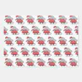 Cute Manatee Kerstmis Inpakpapier Vel (Voorkant)