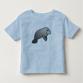 Cute Manatee Kinder Shirts (Voorkant)