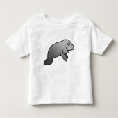 Cute Manatee Kinder Shirts (Voorkant)