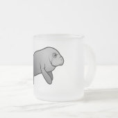 Cute Manatee Matglas Koffiemok (Voorkant rechts)