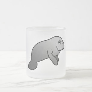 Cute Manatee Matglas Koffiemok