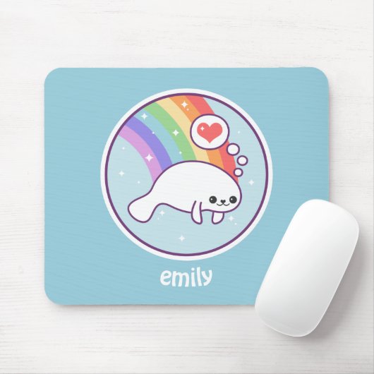 Cute Manatee Muismat (Met muis)