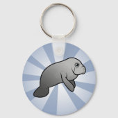 Cute Manatee Sleutelhanger (Voorkant)