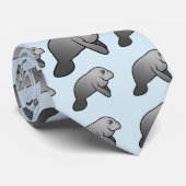 Cute Manatee Stropdas (Opgerold)
