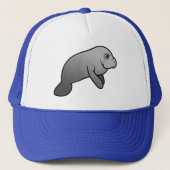 Cute Manatee Trucker Pet (Voorkant)
