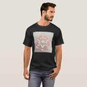 Cute Mandala Lotus Flower Illustration Unique Wome T-shirt (Voorkant volledig)