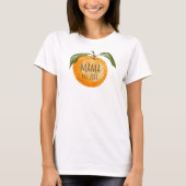 Cute Mandarin Oranje Mama Mam Matching T-shirt (Voorkant)