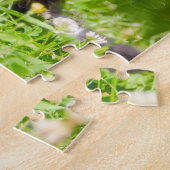 Cute Maneki Neko Cat Kitten Funny Beckoning Pose Legpuzzel (Zijkant)