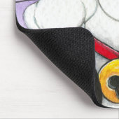 Cute Maneki Neko Lucky Tuxedo Cat Muismatten (Hoek)