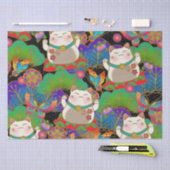 Cute maneki neko tissuepapier (Craft)