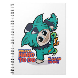 Cute manga cartoon notitieboek