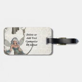 Cute manga fairy bagagelabel (Achterkant horizontaal)