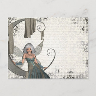 Cute manga fairy briefkaart