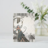 Cute manga fairy briefkaart (Staand voorkant)