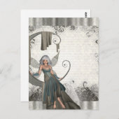 Cute manga fairy briefkaart (Voorkant / Achterkant)