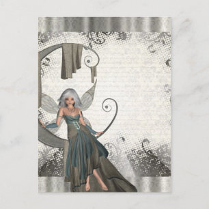 Cute manga fairy briefkaart