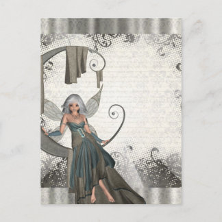 Cute manga fairy briefkaart