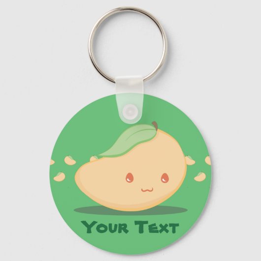 Cute Mango Fruit Sleutelhanger (Voorkant)