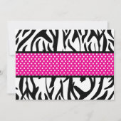 Cute Manicure Spa Birthday Party Invitation Kaart (Achterkant)