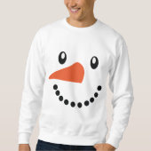 Cute Mannen Snowman Xmas Jumper Sweater (Voorkant)