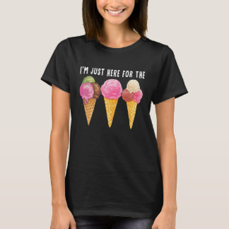 Cute Mannen Women Kinder Summer ik ben hier voor d T-shirt