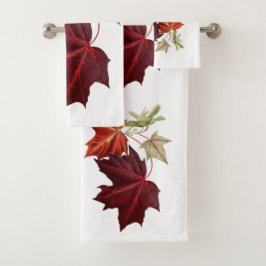 Cute Maple Leaves Autumn herfst  Bad Handdoek