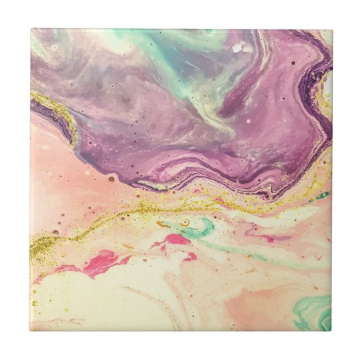Cute Marble Abstract Pattern Tegeltje (Voorkant)