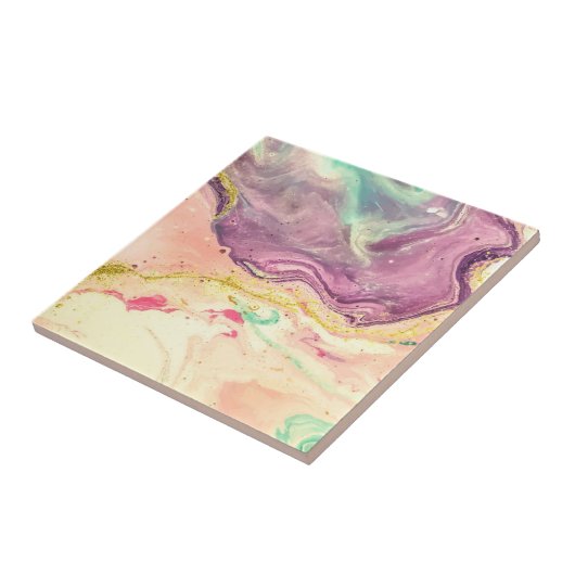 Cute Marble Abstract Pattern Tegeltje (Zijkant)