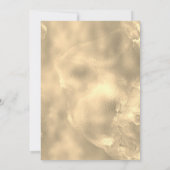 Cute marble art goudfaux glitter monogram kaart (Achterkant)