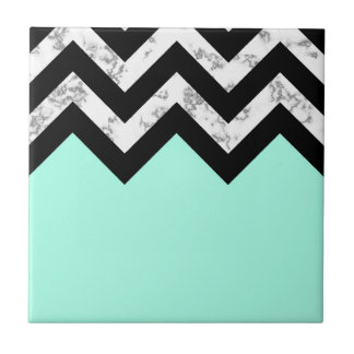 Cute Marble & Chevron Tegeltje
