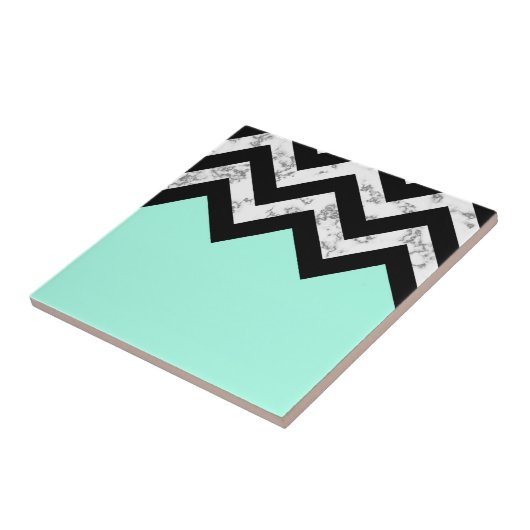 Cute Marble & Chevron Tegeltje (Zijkant)