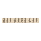Cute  Marching Teddy Bears Ribbon Grosgrain Lint (Voorkant)