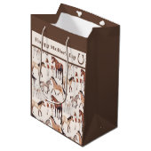 Cute Mares and Foals Horse Moederdag Medium Cadeauzakje (Voorkant Gekanteld)