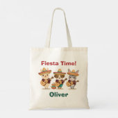 Cute Mariachi Animals Llama Donkey Puppy Fiesta Tote Bag (Achterkant)