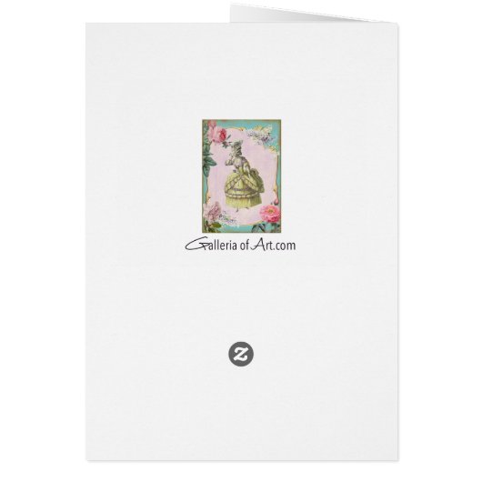 Cute Marie Antoinette - Card (Achterkant)