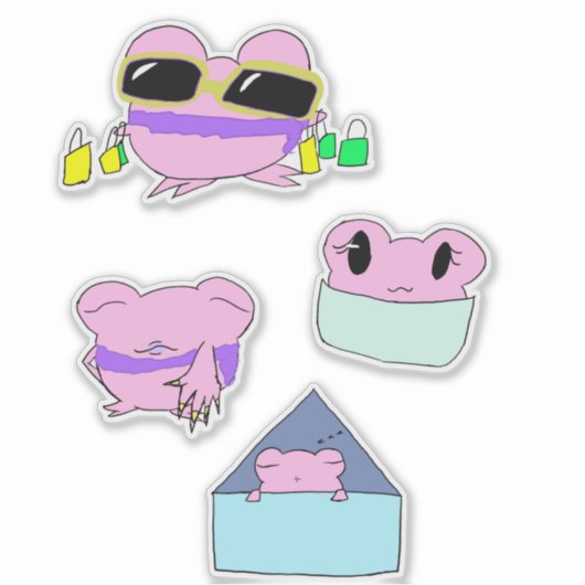 Cute Marie stickers (Voorkant)