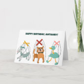 Cute Marionette Puppets Puppeteers Persoonlijk Kaart (Voorkant)