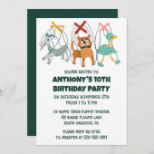 Cute Marionettes Puppet Show Thlemed Kids Birthday Kaart (Voorkant / Achterkant)