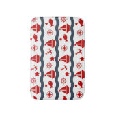 Cute Maritime Pattern Badmat (Voorkant Verticaal)