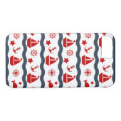 Cute Maritime Pattern Case-Mate iPhone Case (Achterkant (Horizontaal))