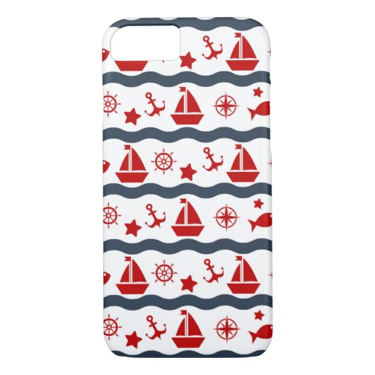 Cute Maritime Pattern Case-Mate iPhone Case (Achterkant)