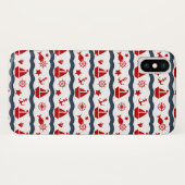 Cute Maritime Pattern Case-Mate iPhone Case (Achterkant (horizontaal))
