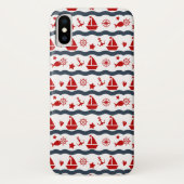 Cute Maritime Pattern Case-Mate iPhone Case (Achterkant)