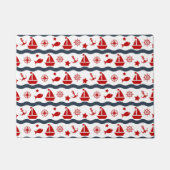 Cute Maritime Pattern Deurmat (Voorkant)