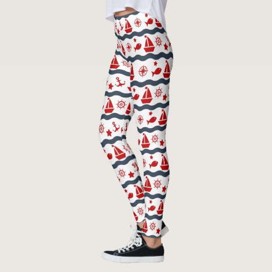 Cute Maritime Pattern Leggings (Links)